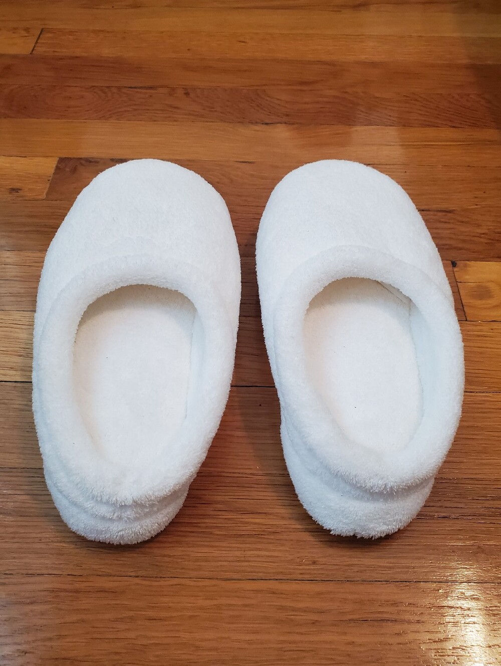 White Plush Slippers - Picture 3 of 9